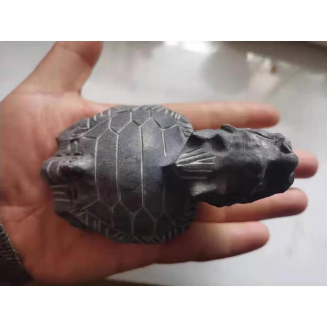 萦娪龙龟青石龙龟家用赑屃霸下八卦龟石头龟 经典款长10宽5高5厘米一