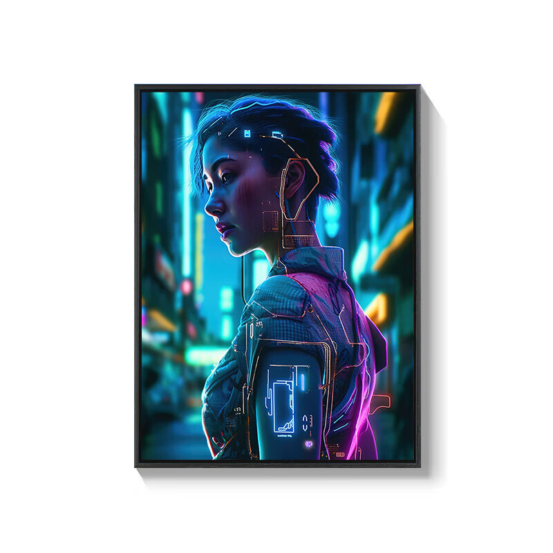 宣昂赛博朋克挂画网吧电竞酒店房间卧室游戏装饰画酒吧ktv太空人 nb