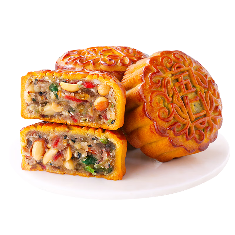 挚月五仁月饼原味广式老式散装月饼中秋节传统蛋糕点心休闲零食品980g