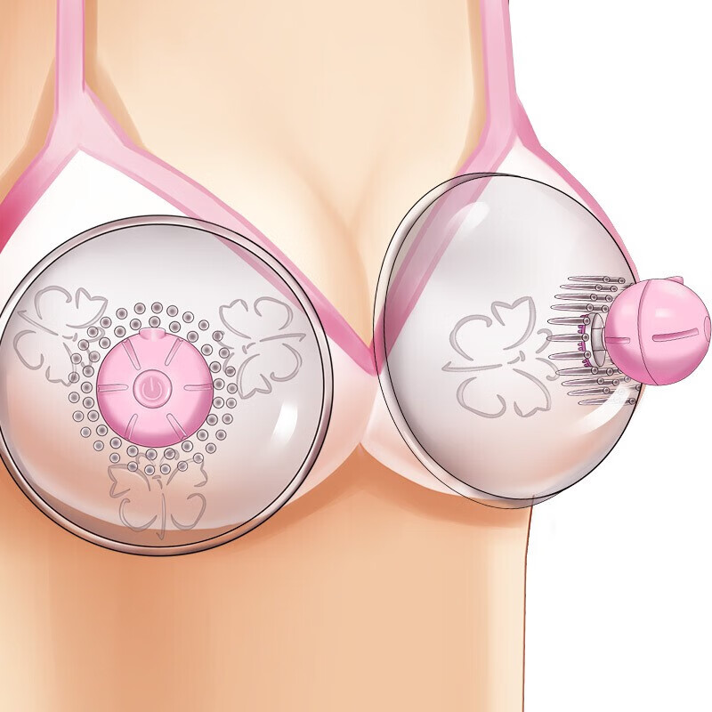 谜姬胸部震动乳房按摩器吮吸头乳罩自慰器女性私处另类性玩具乳夹电动
