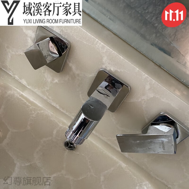 mexueer墙排水龙头暗装水龙头墙出水龙头入墙式冷热水龙头浴室柜墙上