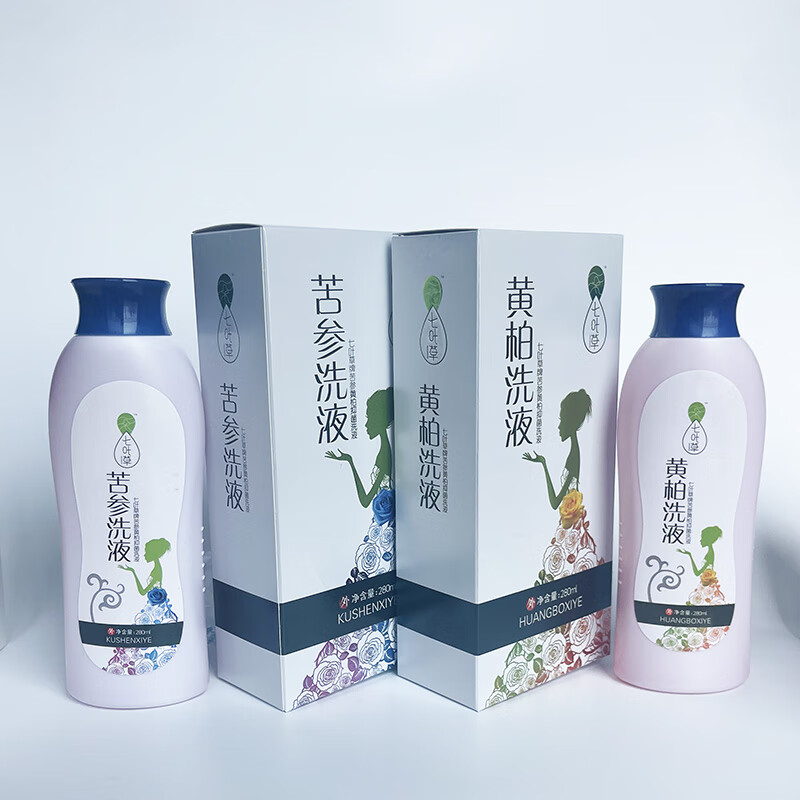 多灵邦【精选直发】七叶草苦参洗液私处护理液 女性清洁舒适 植物草本护 七叶草 苦参抑菌洗液280ml一瓶装