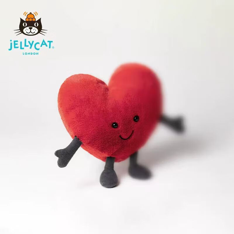 jellycat英国jellycat趣味拥抱爱心爱情毛绒玩具陪伴情人节礼物2024