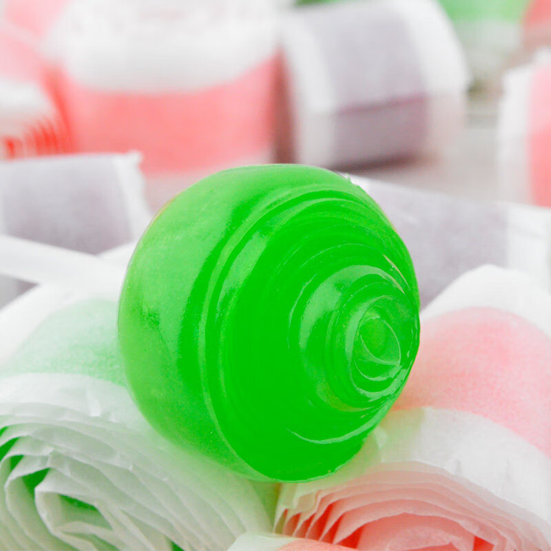 宝奴咪玩趣卷卷糖果108gx3袋草莓蓝莓苹果味创意儿童软糖食玩 蓝莓味3