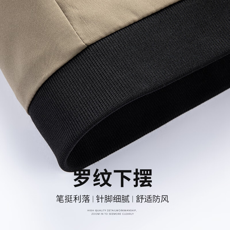 SHANSHAN杉杉【双面穿】棒球领夹克男士春秋新款外套休闲本命年礼物爸爸装 黑色 XL /180【建议130-145斤】