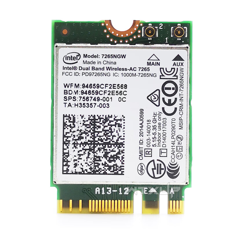 7265ngw 7265ac 5g双频千兆内置pcie无线网卡4.