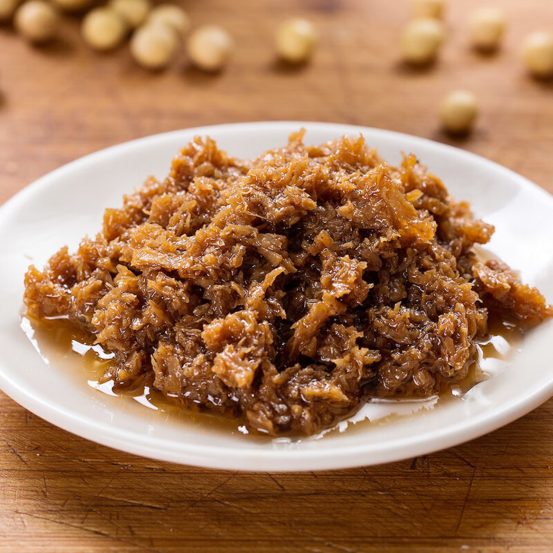 虎钢馋齐善素食食品 素肉酱225g 仿荤素食炒饭饺子馅 炒菜齐善素食