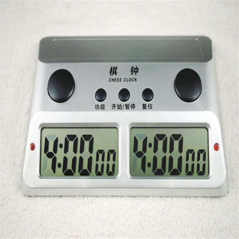 泰瑞格追日ps383围棋中国象棋象棋 棋钟比赛计时器正反计时棋钟 银色