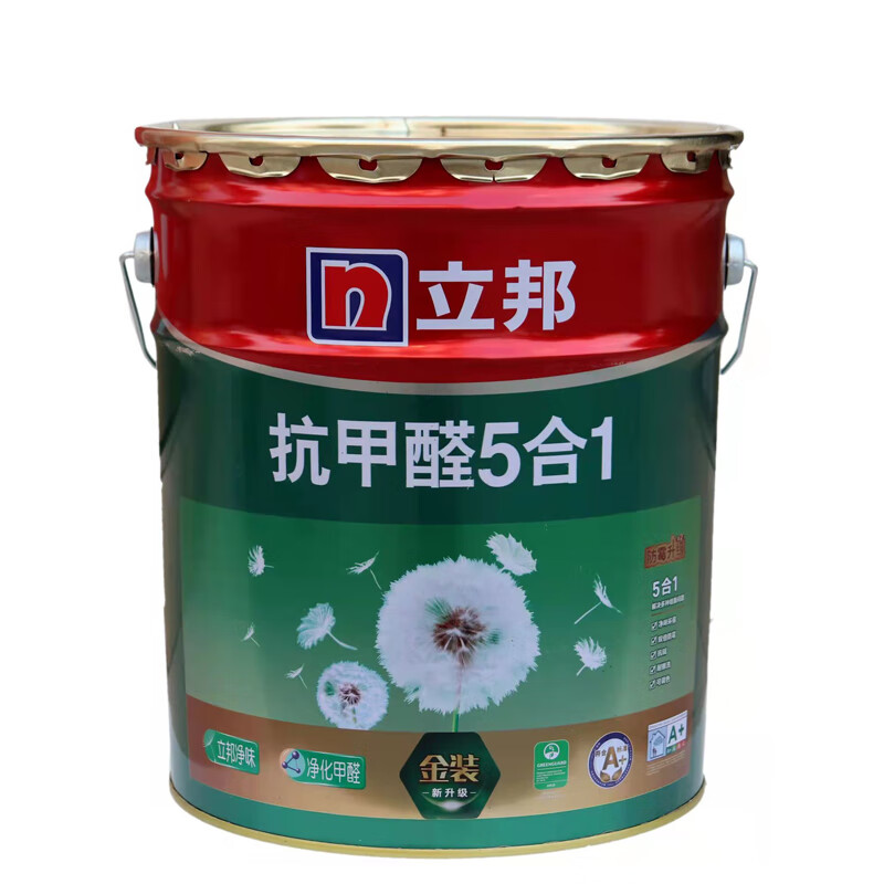 金装抗甲醛五合一室内乳胶漆18升净味环保自刷墙面漆涂料 单桶18升