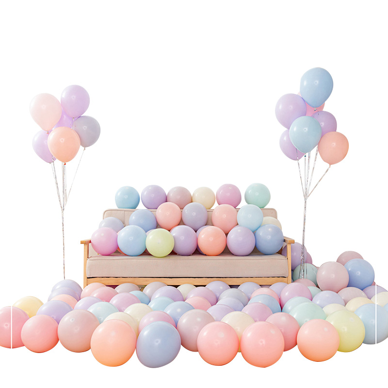 新新精艺马卡龙气球加厚100个您好汽球只要银色和粉色可以不？