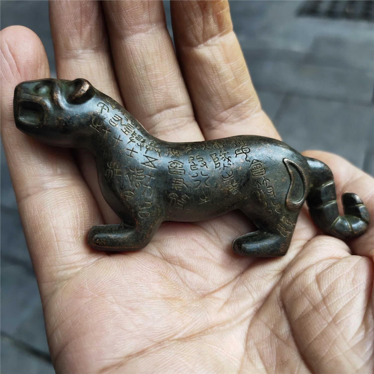 古代虎符兵符 古玩杂项复古做旧仿青铜摆件虎符秦杜虎符阳陵虎符