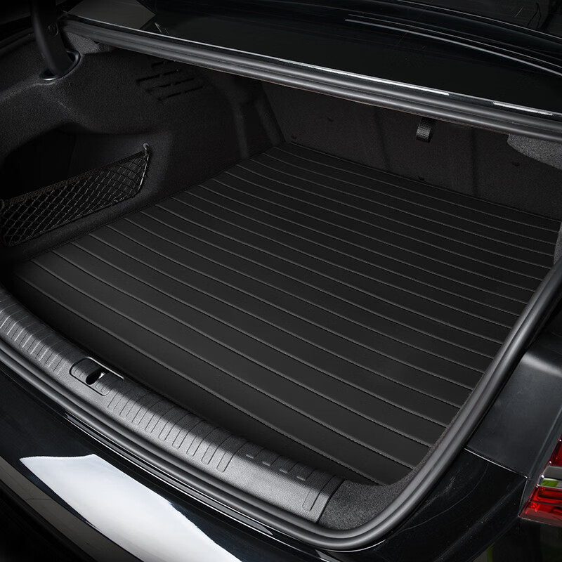 沃丹汽车后备箱垫适用于奥迪A6L A4L  A7L A8 Q5L Q7 Q8真皮尾箱垫 经典黑纯牛皮 其它车型下单点这里