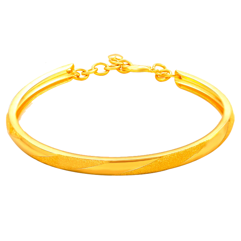 菜百首飾 黃金手鐲 足金摯愛黃金手鐲 計(jì)價(jià) 約16.15克