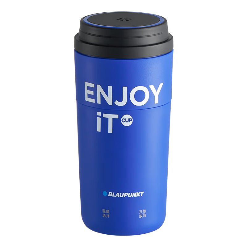藍寶（BLAUPUNKT）藍寶電水壺便攜式燒水壺家用旅行戶外熱水壺保溫壺 雙層不銹鋼防燙電熱水杯北歐藍W3