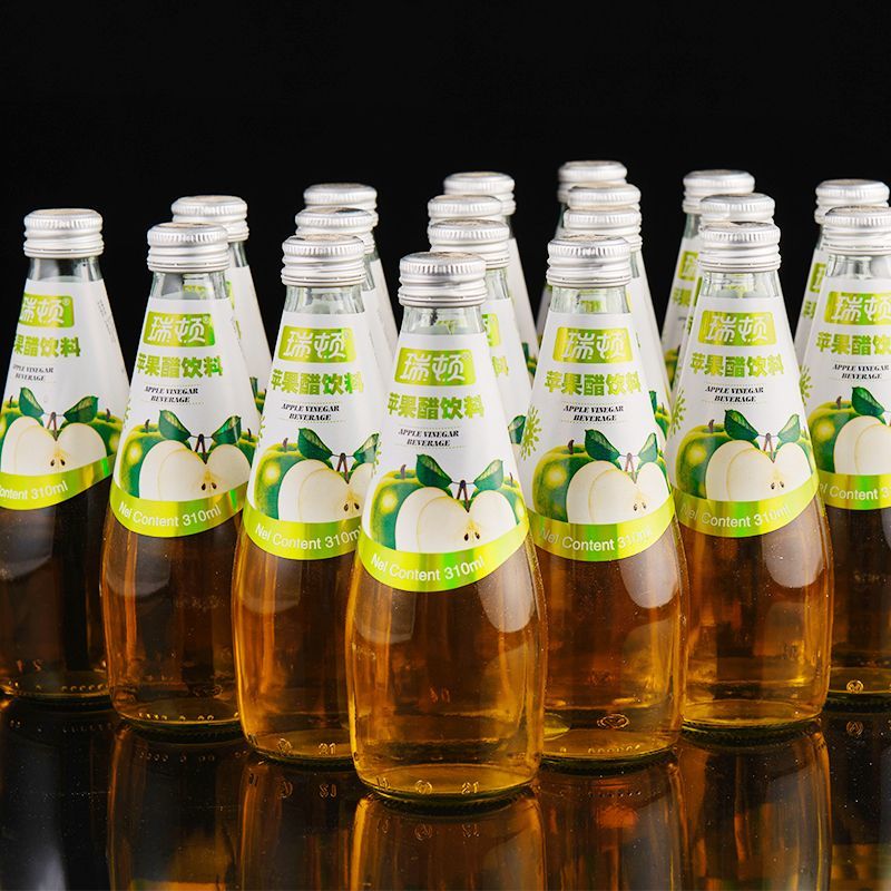 苹果醋 果汁饮料玻璃瓶装310ml*6瓶/12瓶聚餐年货泡沫箱整箱 苹果醋310玻璃瓶 6瓶【限购18件】