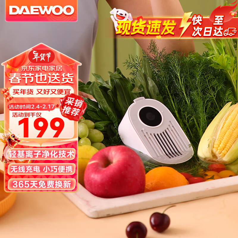 大宇（DAEWOO）果蔬清洗机家用洗菜机蔬菜水果食材净化机器去农残除菌清洗机洗菜神器无线便携 白色-QX8高性价比高么？