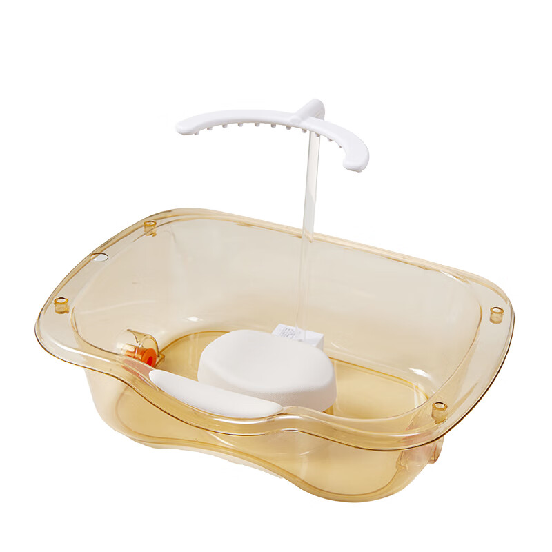 本来新选泡头盆中药养发水循环加热恒温头疗洗头盆平躺式大号家用洗头神器 香槟色【软头垫】+U型雨淋增压+蒸汽加热仪40-60度