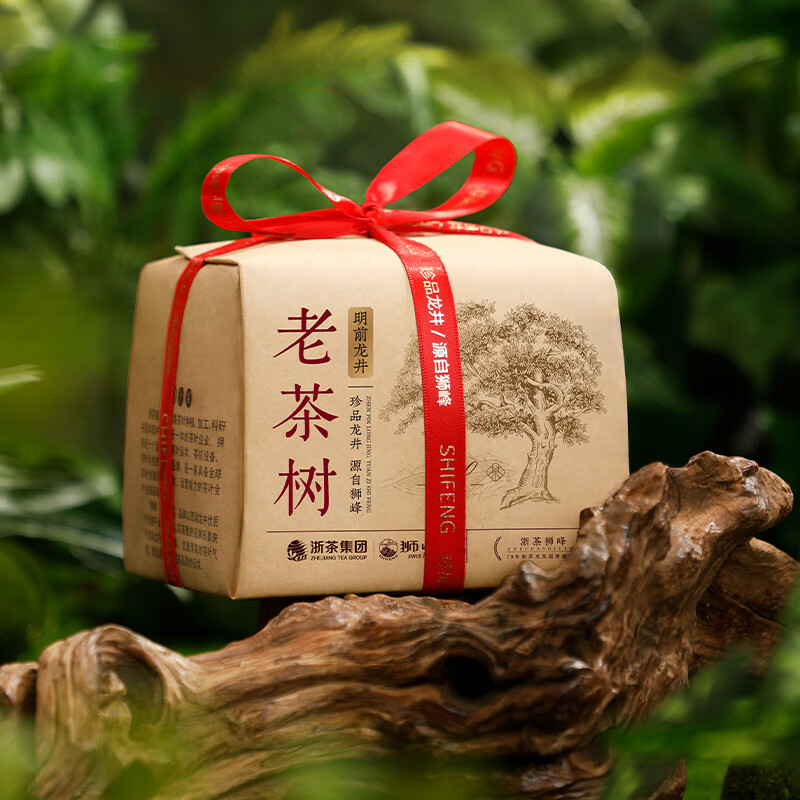 狮峰牌绿茶龙井茶叶高山系列老茶树 明前特级250g 2024新茶春茶纸包