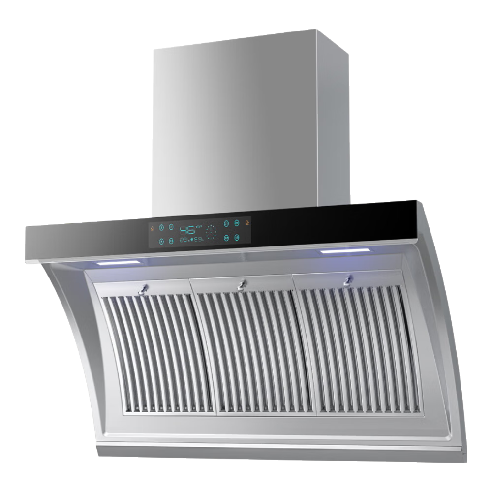 阔家好太太油烟机不锈钢大吸力家用侧吸式吸油烟机双电机一级能效自清洗变频抽油烟机 【升级款】彩屏按键+挥手+语音+自清洗+煤气感应