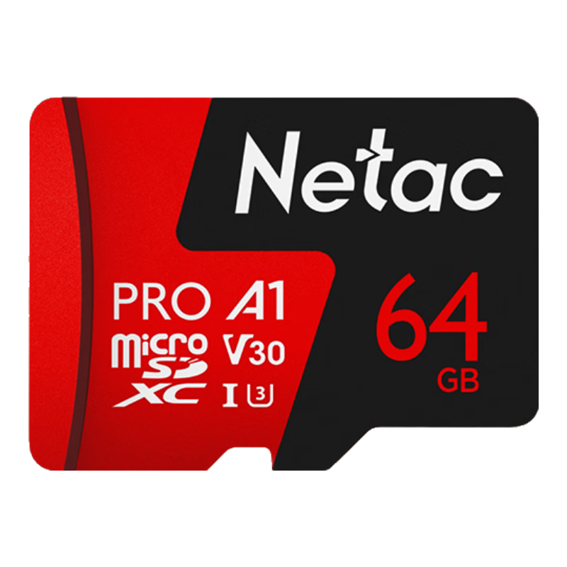 ʿƣNetac64GB TFMicroSD洢P500ϵ A1 U3 V30 4K г¼&ͷڴ濨 100MB/s