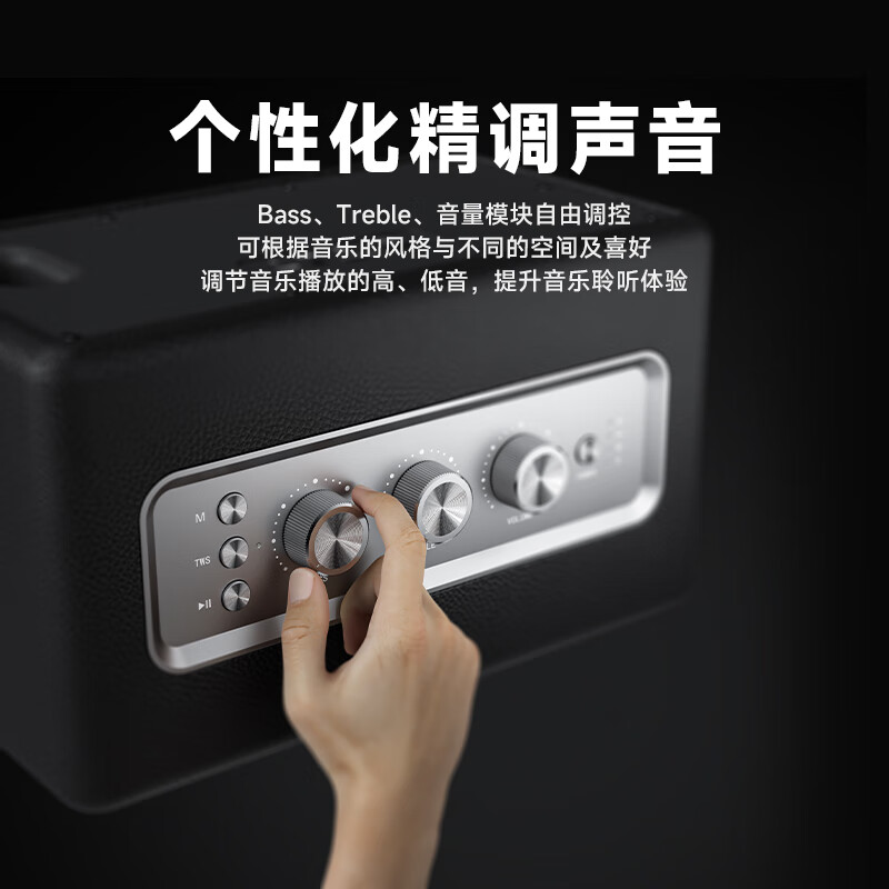 不见不散W100无线蓝牙音箱【帮下歌】家用重低音木质桌面电脑电视音响大音量便携式插卡小型高音质大功率 树棕色【咨询客服有好价】 50Hz超低音| 赠32G内存卡+读卡器