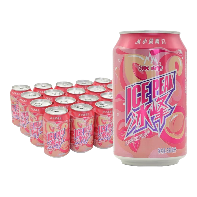 冰峰 汽水 白桃味 330ml*24罐