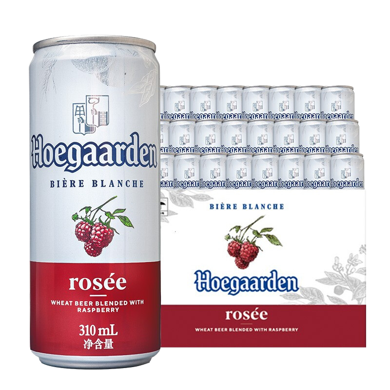 Hoegaarden 福佳 玫瑰红啤酒 310ml*24听