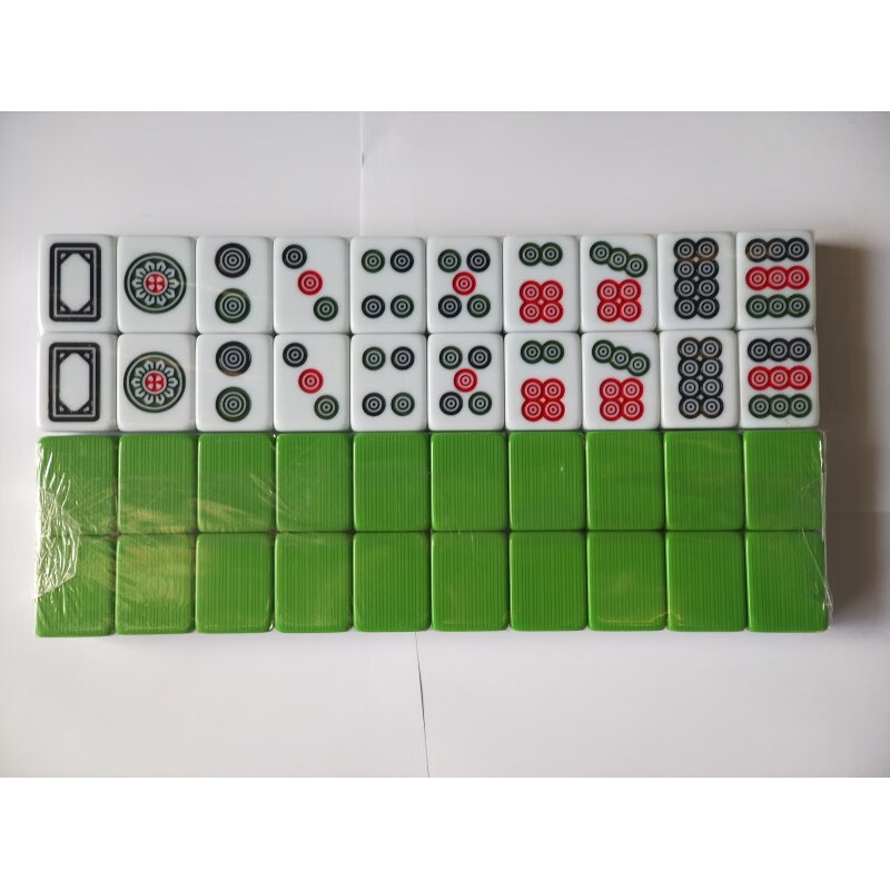 斗牛二八杠竹丝筒子功推牌专用手搓牛牛麻将 36#一级墨绿色40张(白皮)