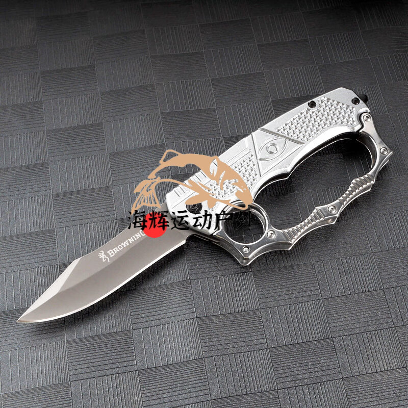 澳颜莱指虎刀折叠新品户外防身便携带折叠刀拳套高硬度小刀野外求生