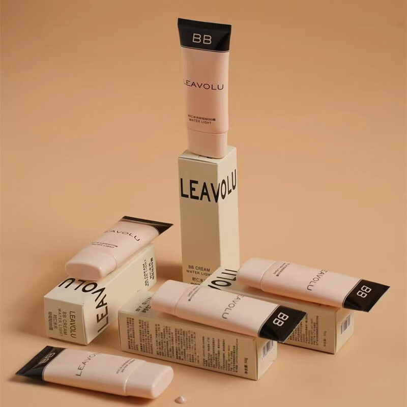 LEAVOLU直营 新款韩国时仁欧尼水光BB霜遮瑕定妆水光滋润素颜霜 新品自然白(黄白皮-送试用装) 常规包装