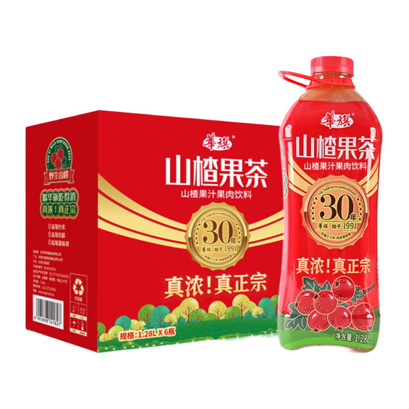華旗 山楂果茶 1.28L*6瓶