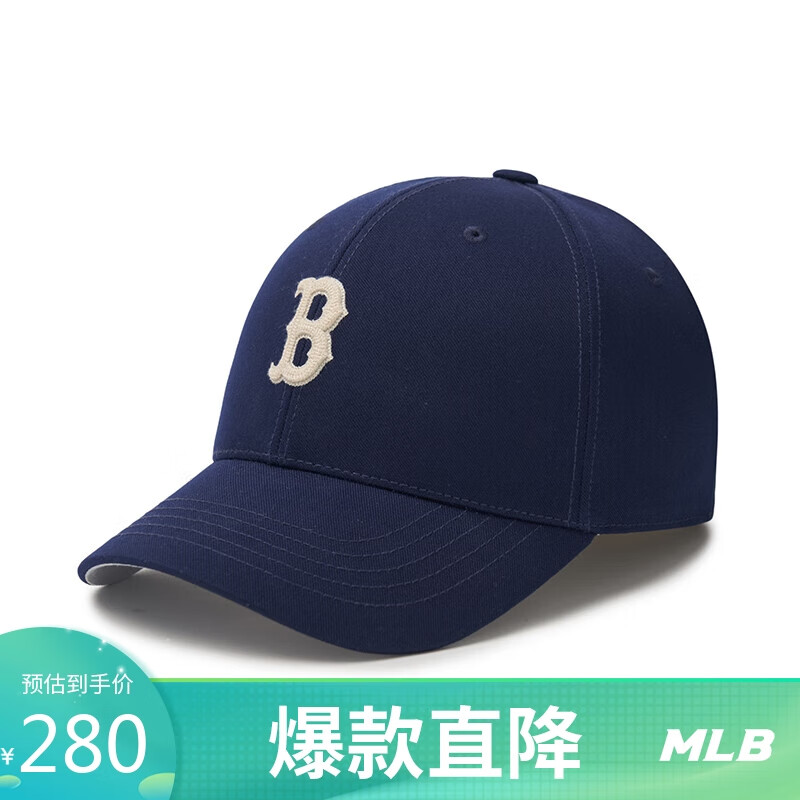 MLB男女经典小LOGO刺绣硬顶棒球帽3ACPB094N-43NYS-F