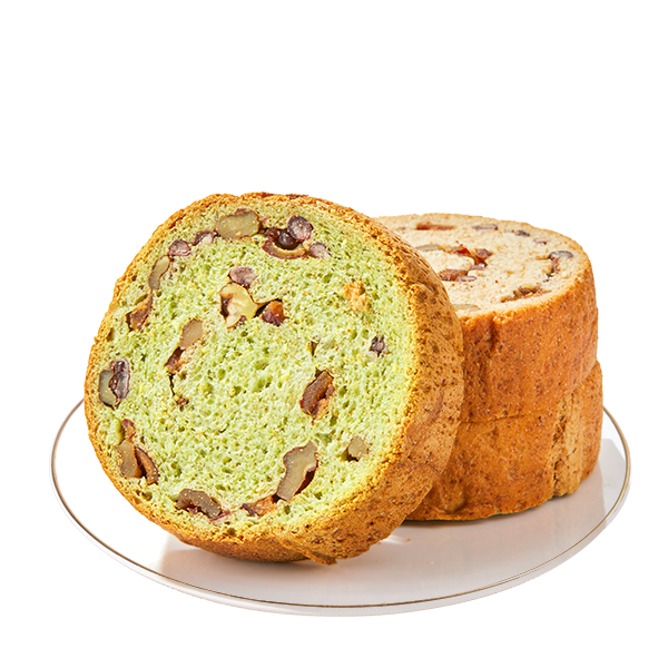 良品铺子全麦黑麦坚果车轮面包500g（抹茶味）早餐吐司欧包代餐