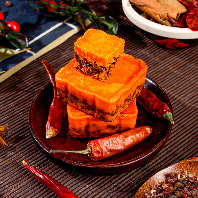 火辣情重庆火锅底料一人份独立小包装牛油麻辣家用调味料 麻辣50克 10包