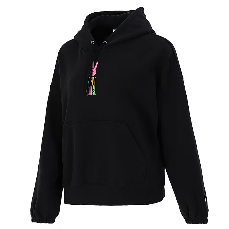 彪马(PUMA)女装秋季运动服舒适跑步宽松休闲卫衣套头衫533049-01 S码