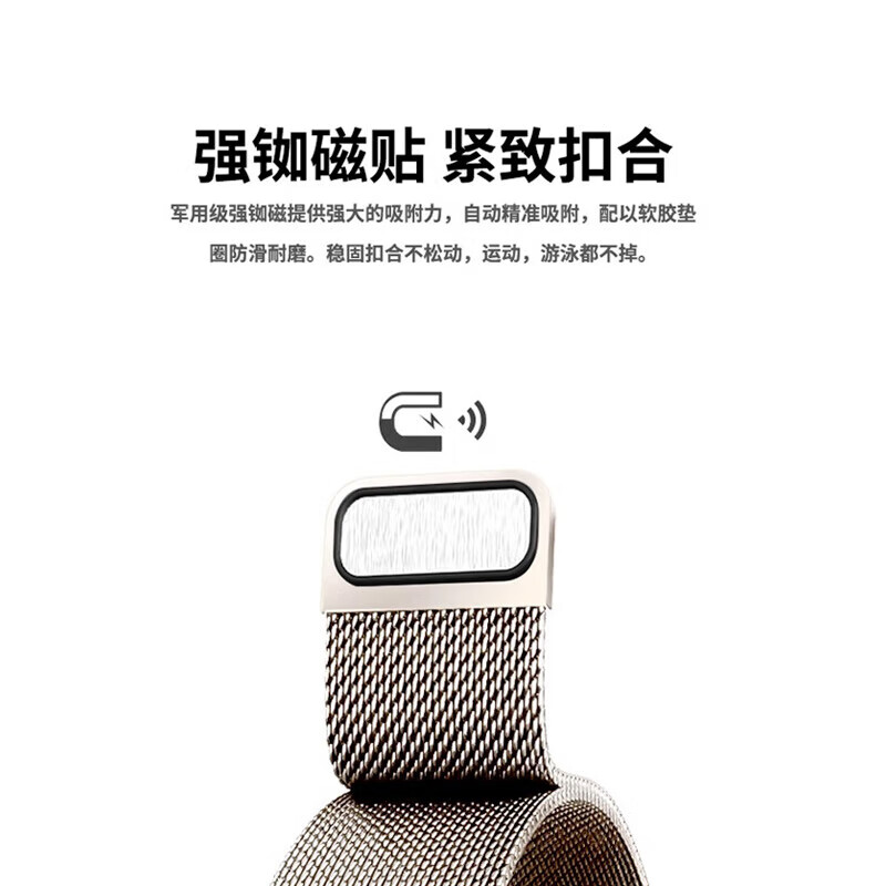顺丰适用苹果手表iWatchS11apple米兰尼斯表带金属S9运动10/9/8se 官款银 适用iWatch S11/10【46mm】