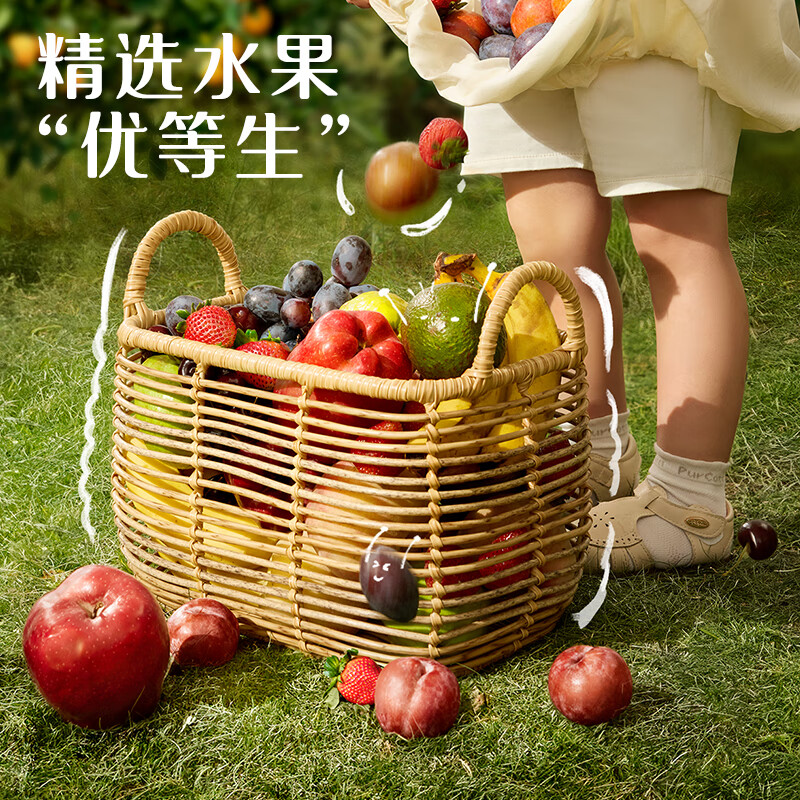 英氏(Engnice) 有机婴幼儿果泥西梅泥 多口味水果泥佐餐泥 婴儿辅食宝宝零食 蓝莓西梅苹果泥 袋装 100g