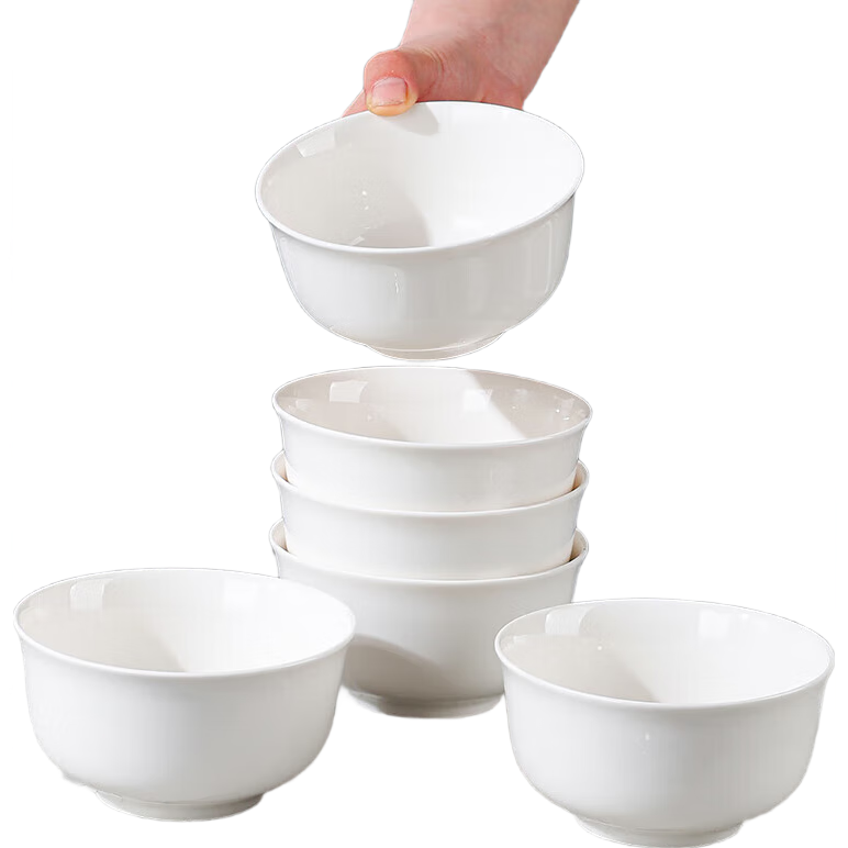 4.5英寸花语家用吃饭碗高颜值面碗餐具陶瓷新款 【金钟】4.5英寸碗4只装