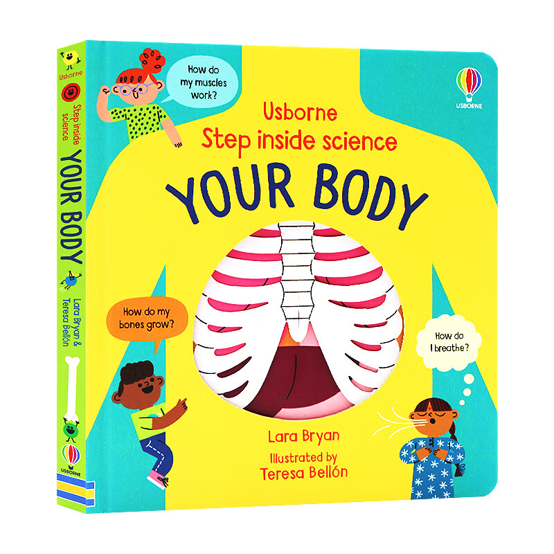 Usborne 走进你的身体 英文绘本 Step Inside ScienceYour Body 学龄前幼儿童科普认知识类英语读物 早教 读物 早教
