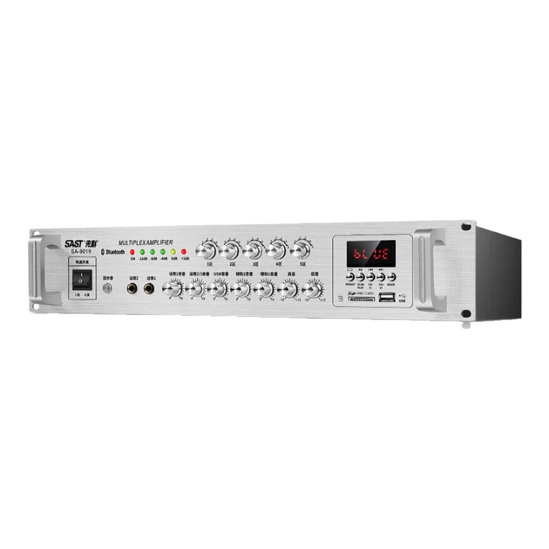 SAST 先科 SA-9019 定压定阻功放机 公共广播吸顶喇叭音响蓝牙功放 峰值功率900W