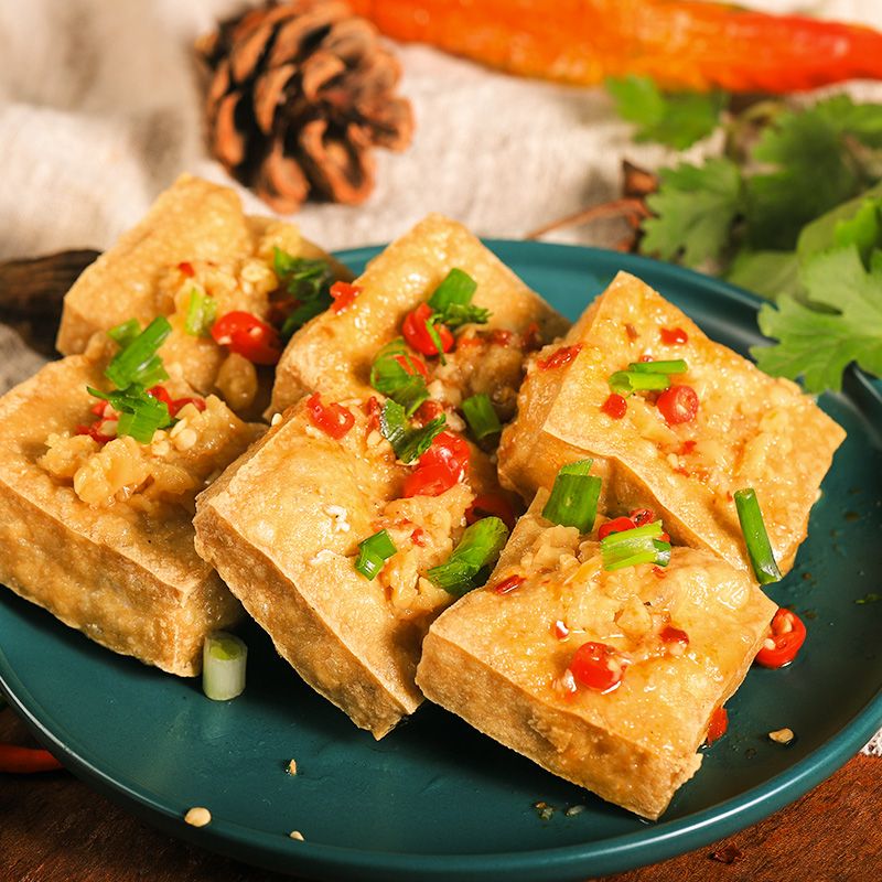 食芳溢经典长沙臭豆腐生胚商用摆摊半成品油炸批发湖南特产美食小吃