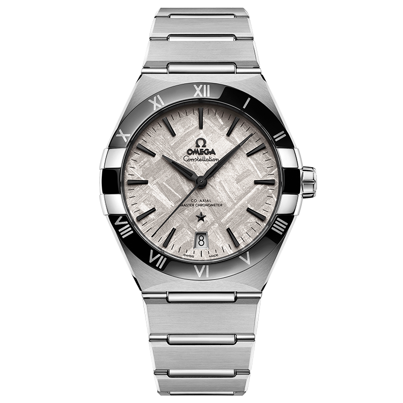 欧米茄（OMEGA）瑞士手表男 星座系列男士腕表自动机械表男表41mm【圣诞节礼物】 131.30.41.21.99.001钢带灰盘