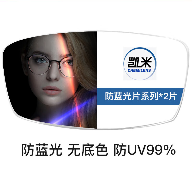 凯米镜片现片 U6防蓝光 U2防油污非球面韩国眼镜片 2片ZDM 1.74防蓝光高性价比高么？