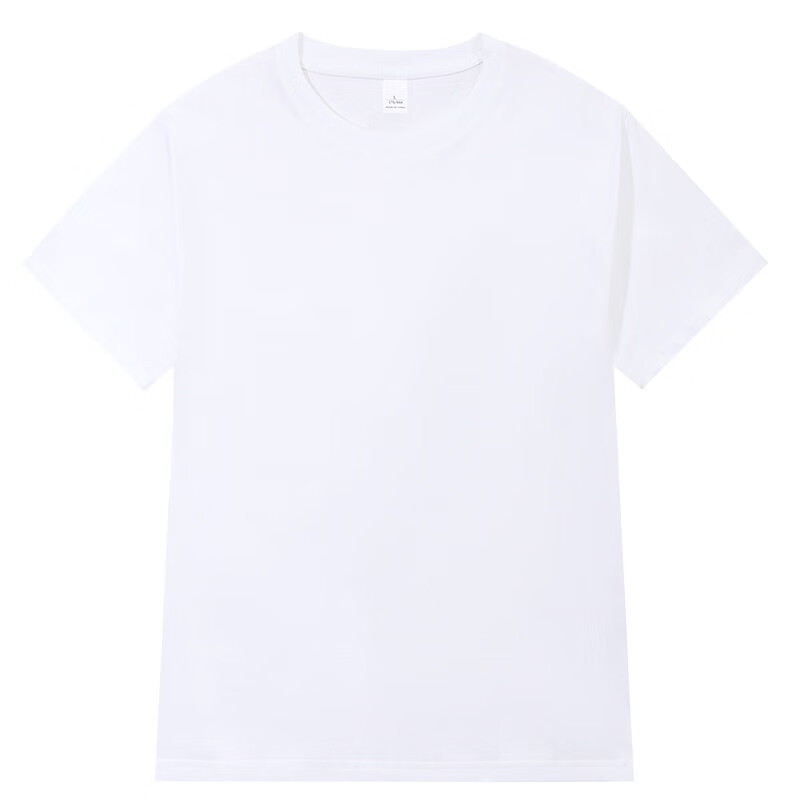 官网小白t夏季重磅圆领纯棉高端白色短袖t恤男士白色小丅官舰店 白色