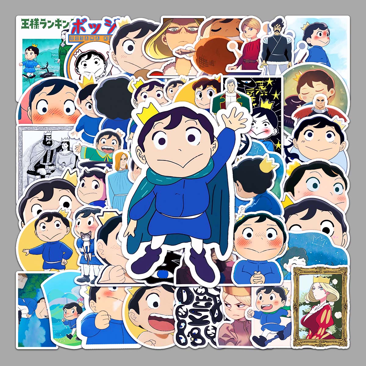 桌面水杯充电宝手机壳装饰 撕开即粘防水无痕贴纸 国王排名-476 5