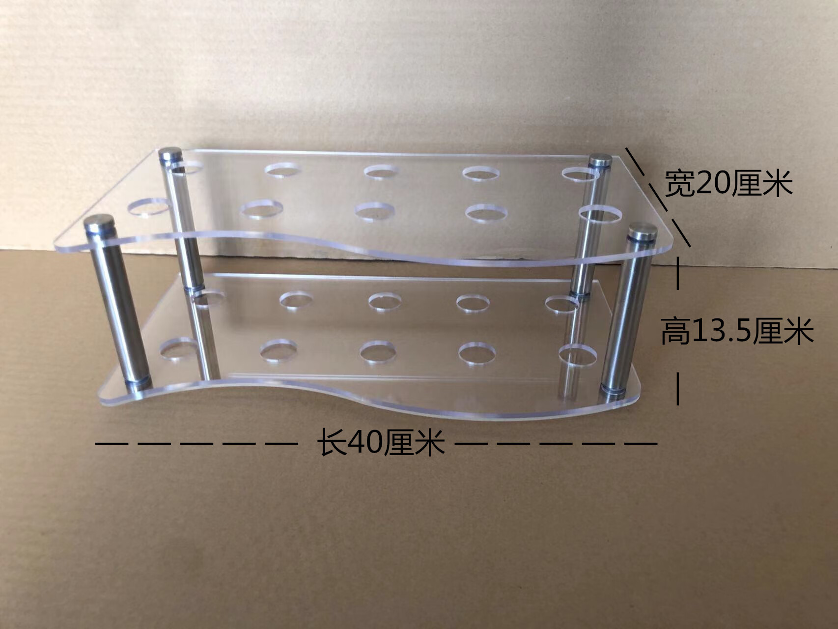 帝兰慕罗马杆展示架亚克力展架窗帘杆轨道样品展台展会展示架现代