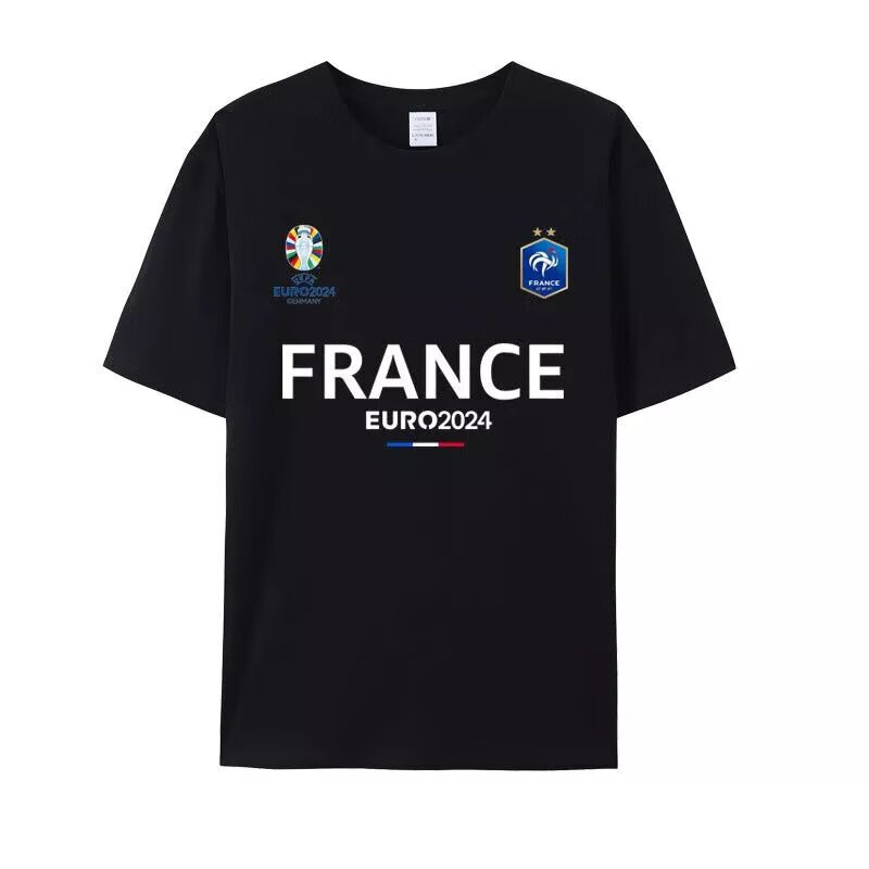 hnky2024欧洲杯法国队高卢雄鸡公鸡运动足球迷纪念队服短袖t恤半截袖