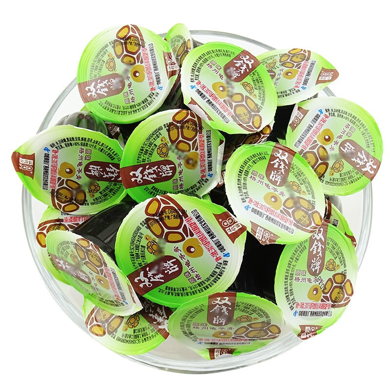 双钱牌 广西梧州双钱牌 龟苓膏 1500g 散装称 非果冻啫喱杯 混合味道