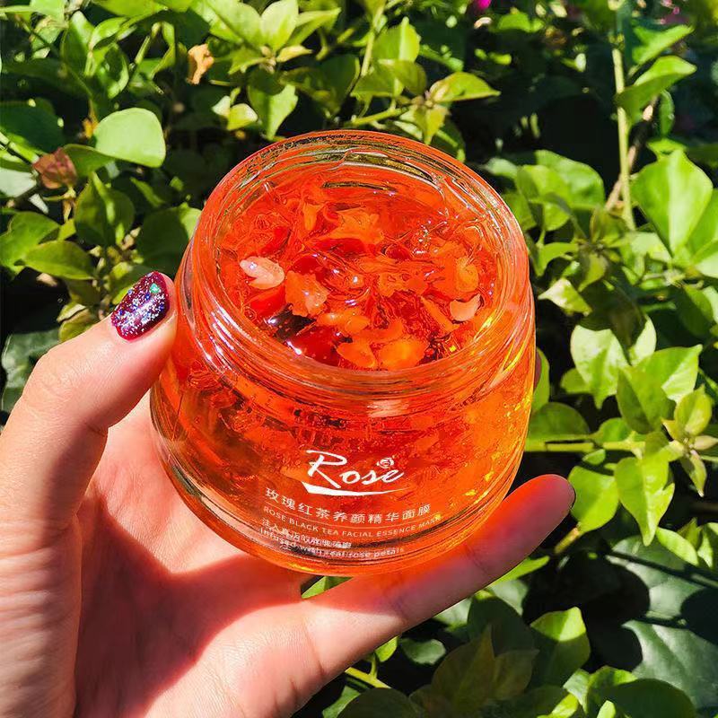 泊泉雅山东志刚平阴玫瑰花瓣精粹面膜膏补水保湿提亮肤色淡i斑抗皱 一