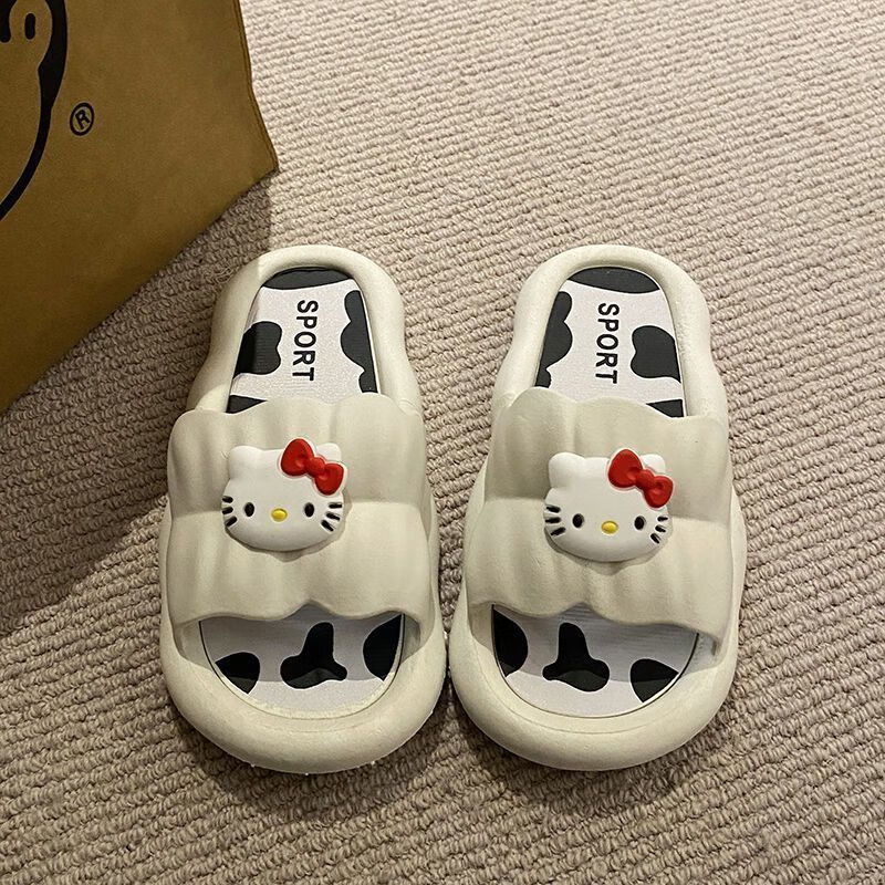 金盈姿可爱卡通kt猫外穿hellokitty拖鞋女厚底踩屎感洗澡室内防滑拖鞋 主图款 38-39 【适合37/38】 京东折扣/优惠券